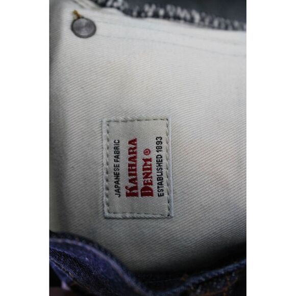 J Crew Mens Cotton Dark Wash Straight Leg Jeans Blue Size 36x32 - Picture 5 of 7